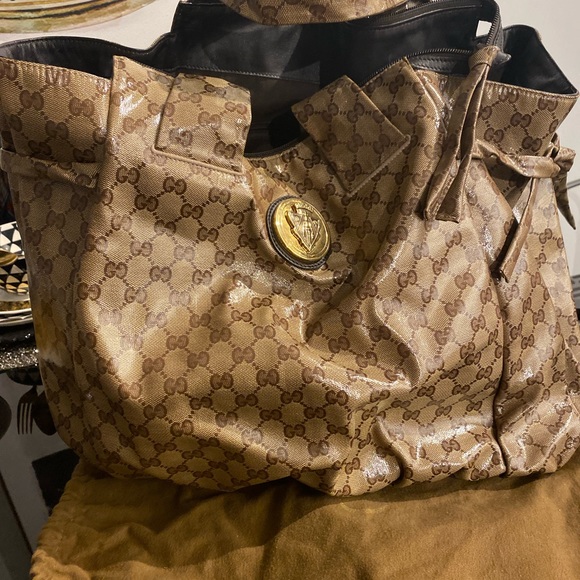 Gucci Original GG Crystal Hysteria Shoulder Hobo Bag - Picture 3 of 14